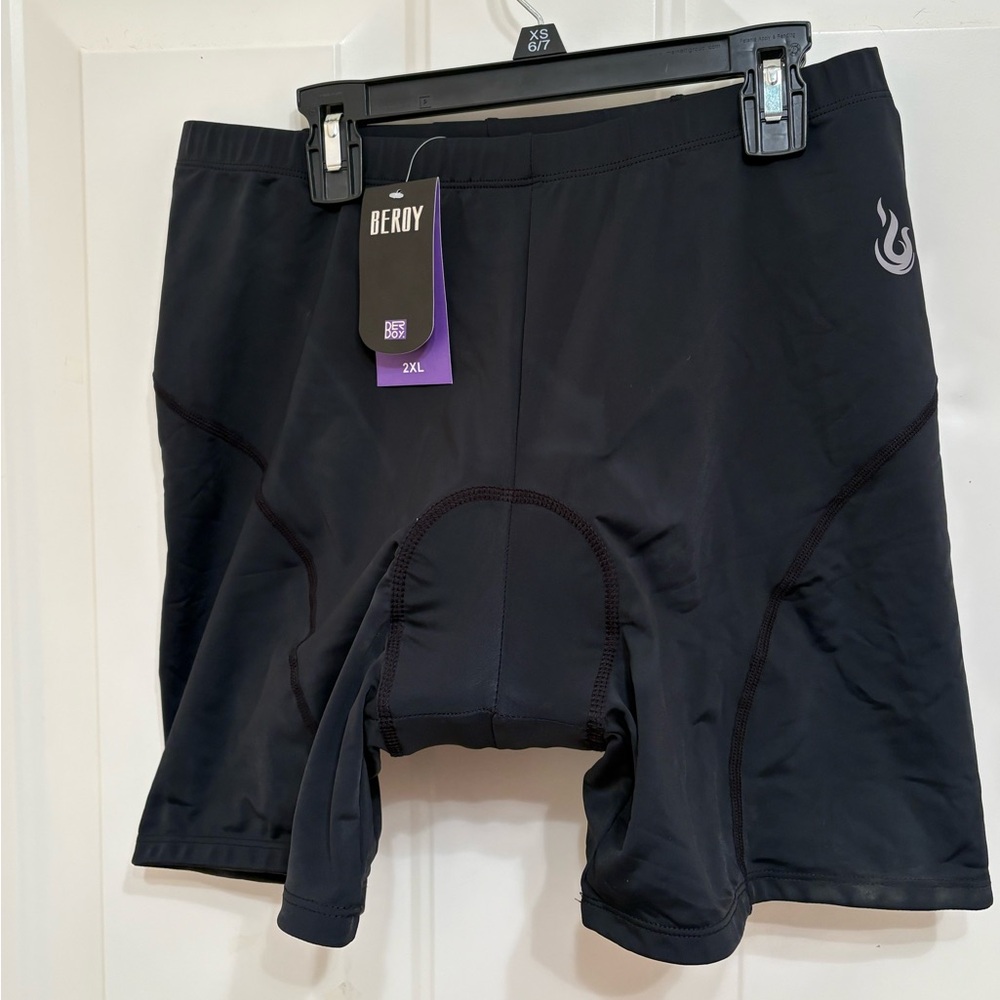 🚴‍♀️NWT Beroy Women Quick Dry Black Cycling Shorts 2XL🚴‍♀️